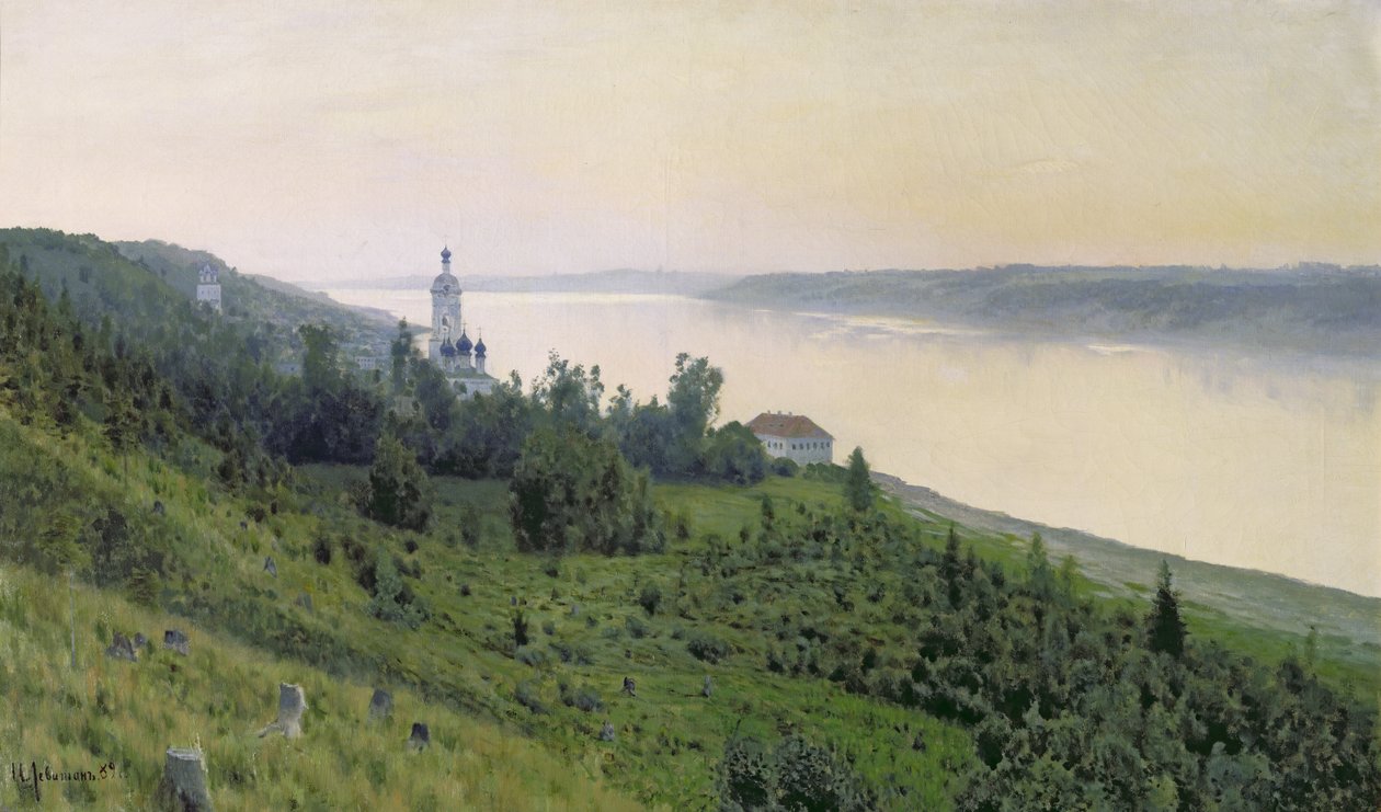 冷たい風景、1889 作： アイザック・イリイチ・レヴィタン