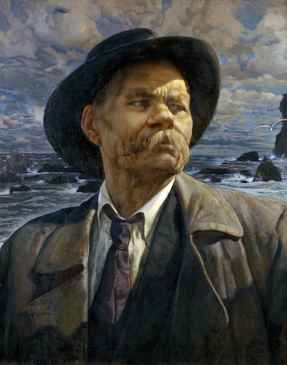 著者の肖像Maxim Gorky 1868-1939、1936 作： アイザック・イスラエルビッチ・ブロツキー