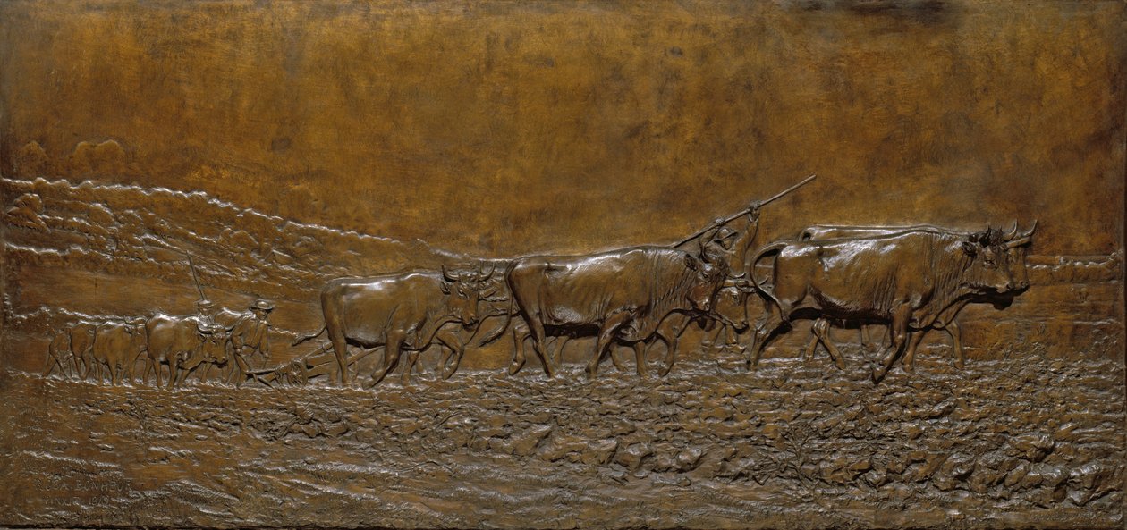ニヴェルネでの耕作 作： Isidore Jules Bonheur