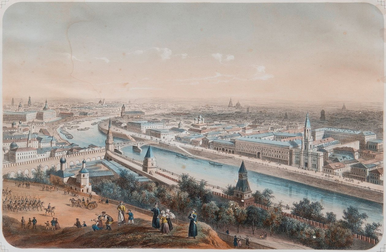 モスクワの全景、1820 年代 作： Isidore Laurent Deroy