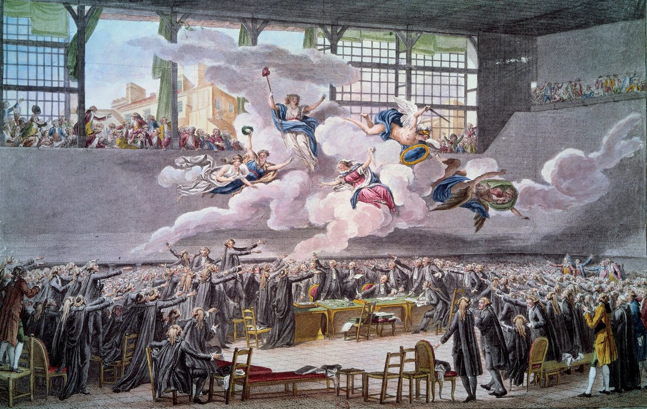 フランス革命。「Le oath du jeu de Paume le 20 juin 1789