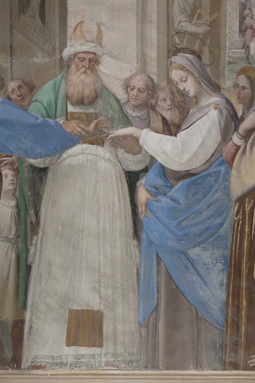 聖母マリアの結婚、1634年からの詳細 作： イシドロ・ビアンキ