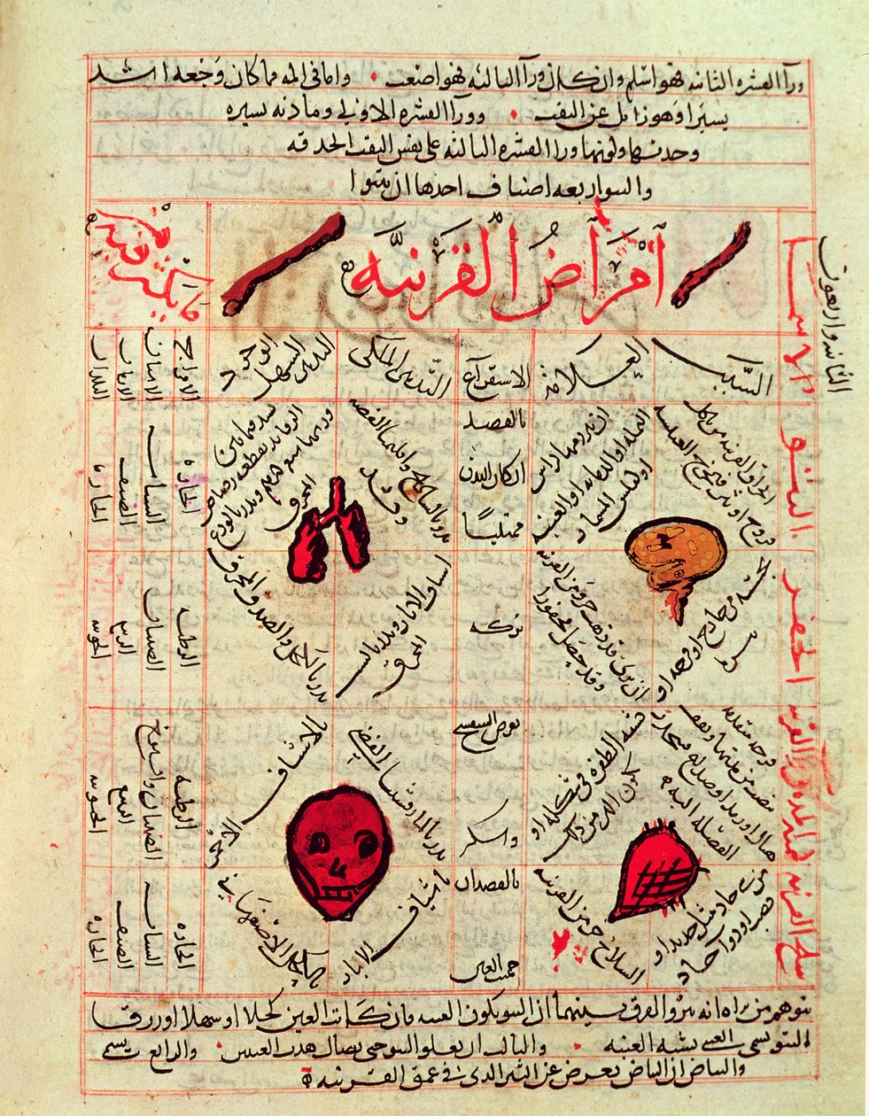 Avicenna（Ibn Sina）による &39;Canon of Medicine&39;のページ（980-1037） 作： イスラム学校