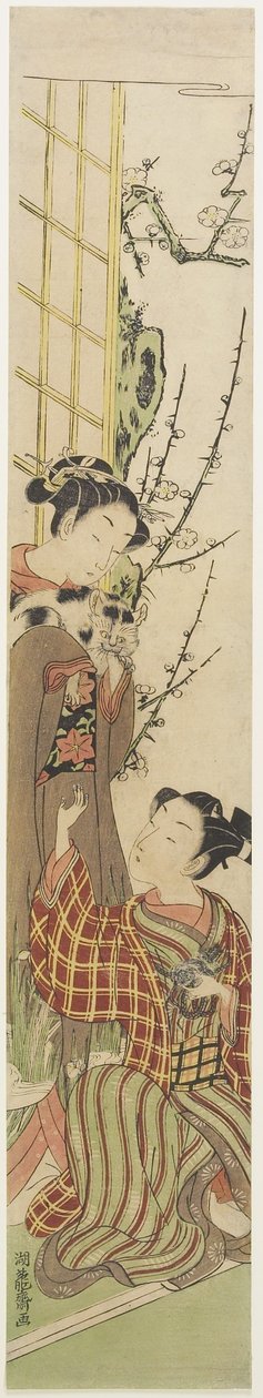 （猫とマウス）、c。 1780 作： Is田流彩