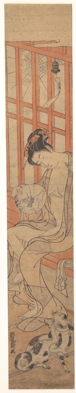 Frau fächert sich nach dem Bad 作： Is田流彩