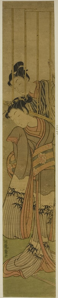 鉄格子の窓から少女を眺めている若い男 作： Is田流彩