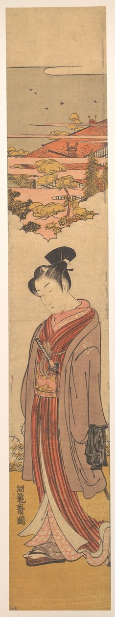 海辺を散策する若い男性 作： Is田流彩