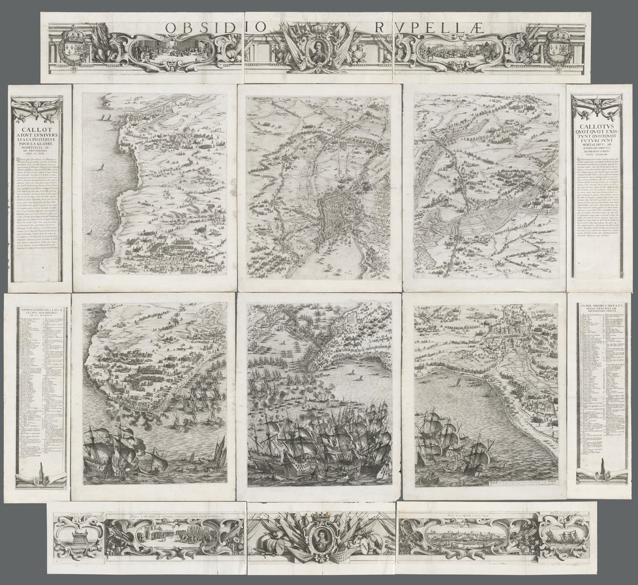 ラ・ロシェルの包囲戦、1628-1630年。 作： イスラエルヘンリエット