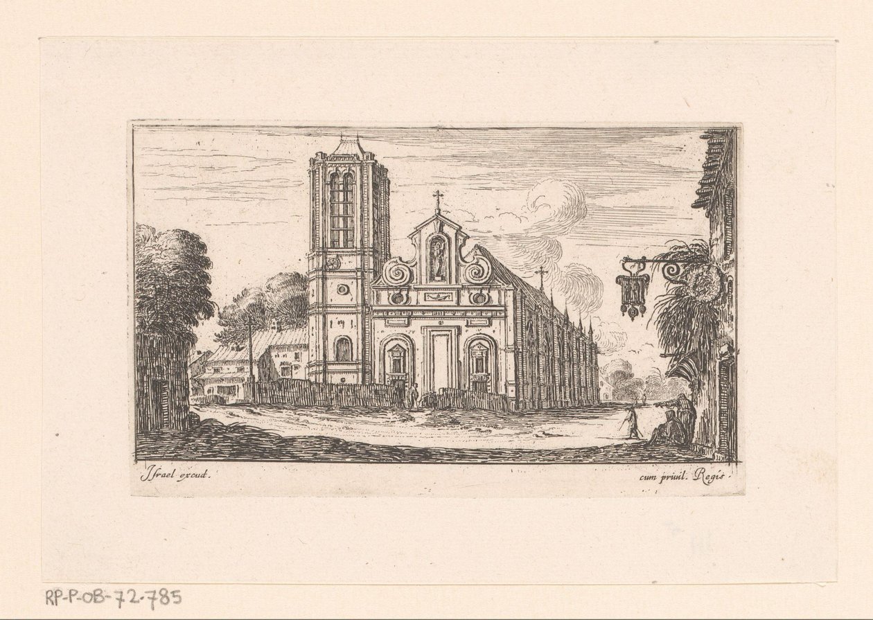 ノートルダム デ ヴェルトゥスの眺め Notre Dame des Vertus (オブジェクトのタイトル) 教会、城、都市のさまざまなビュー (シリーズ タイトル) 作： イスラエル・シルベストル