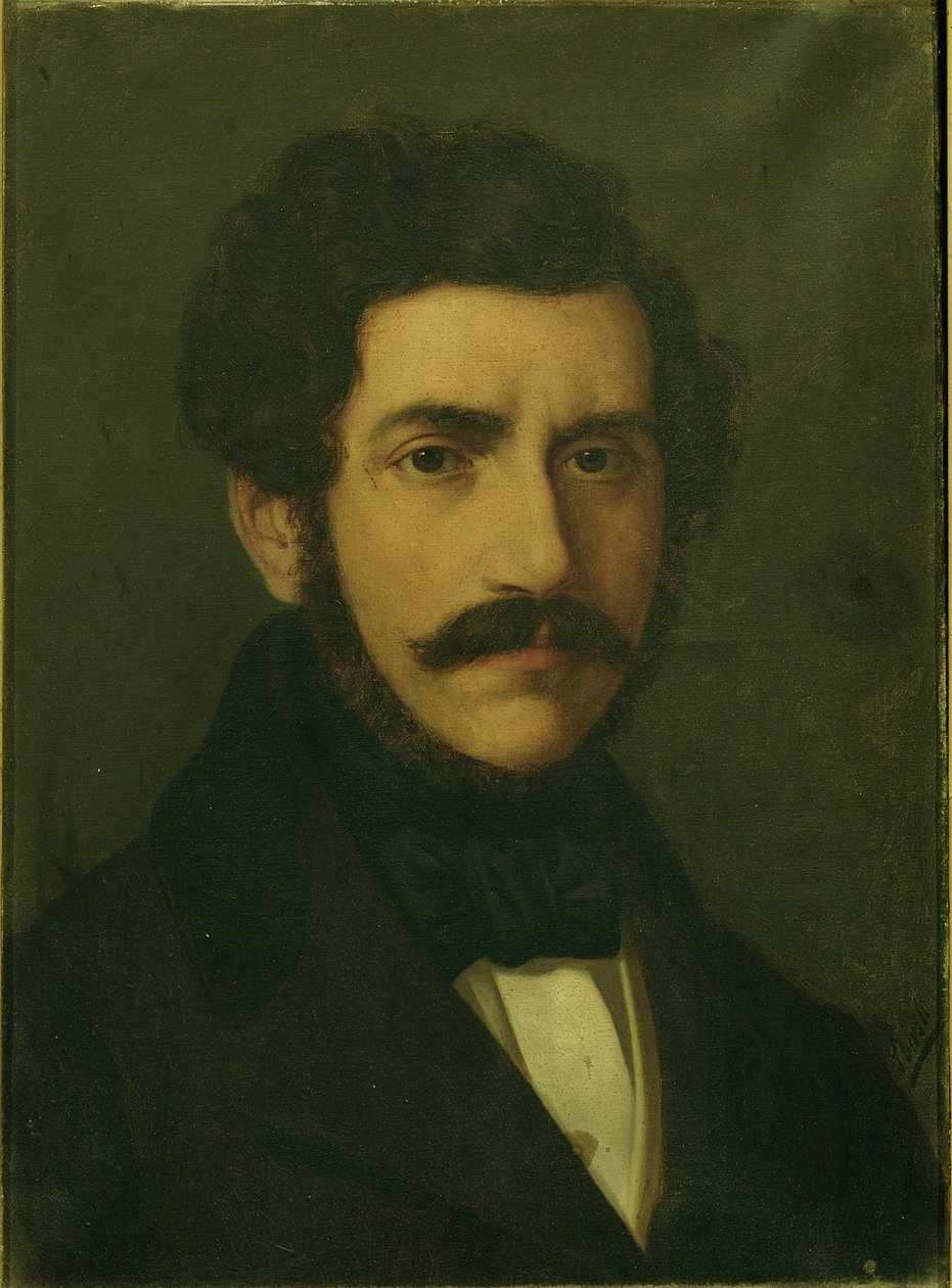 ガエターノ・ドニゼッティの肖像（1797-1848） 作： イタリア語学校