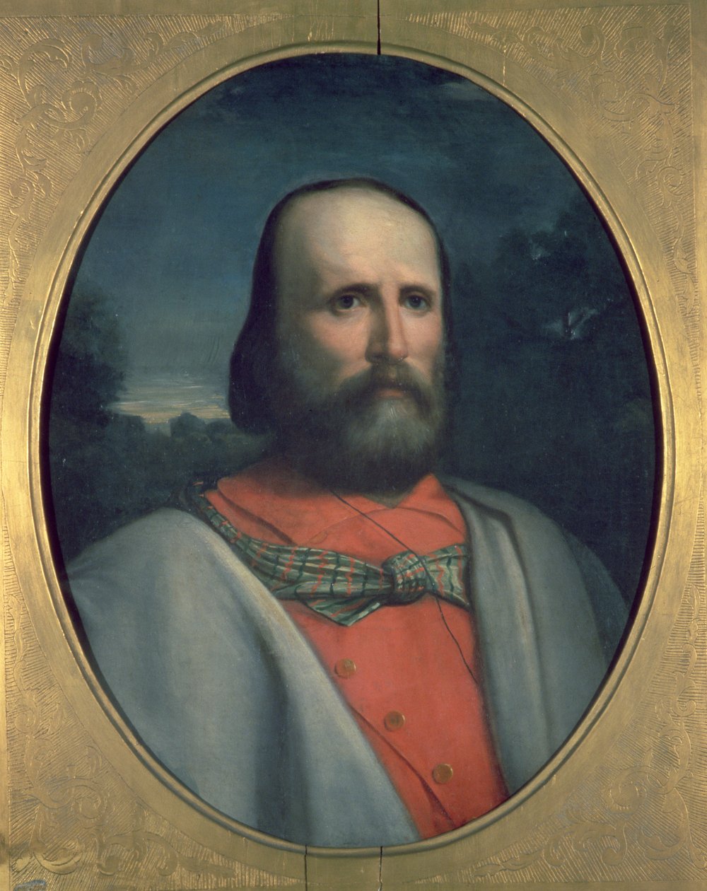 ジュゼッペ・ガリバルディの肖像（1807-82） 作： イタリア語学校