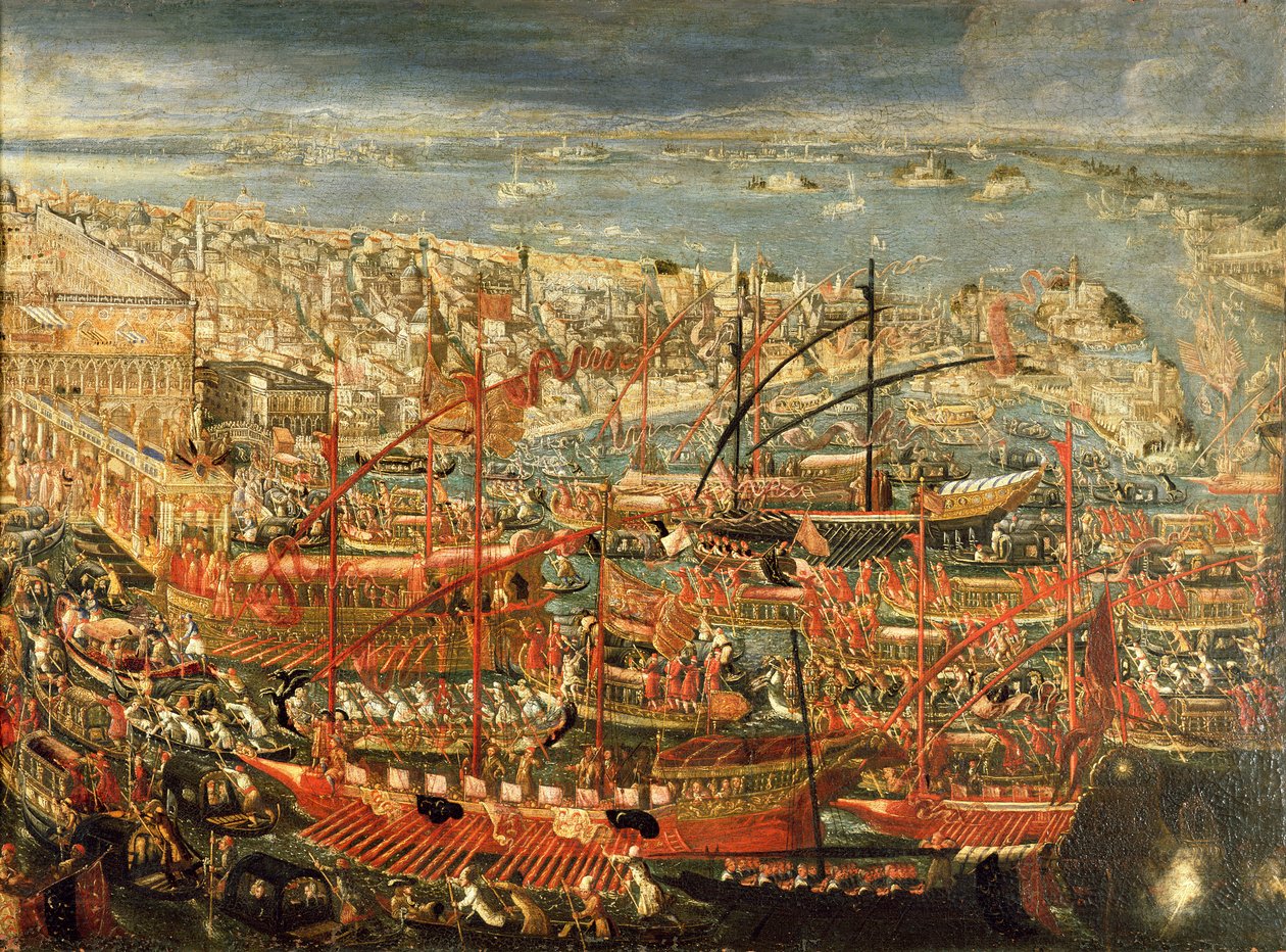 Doge Francesco Morosiniのヴェネツィアへの凱旋 作： イタリア語学校