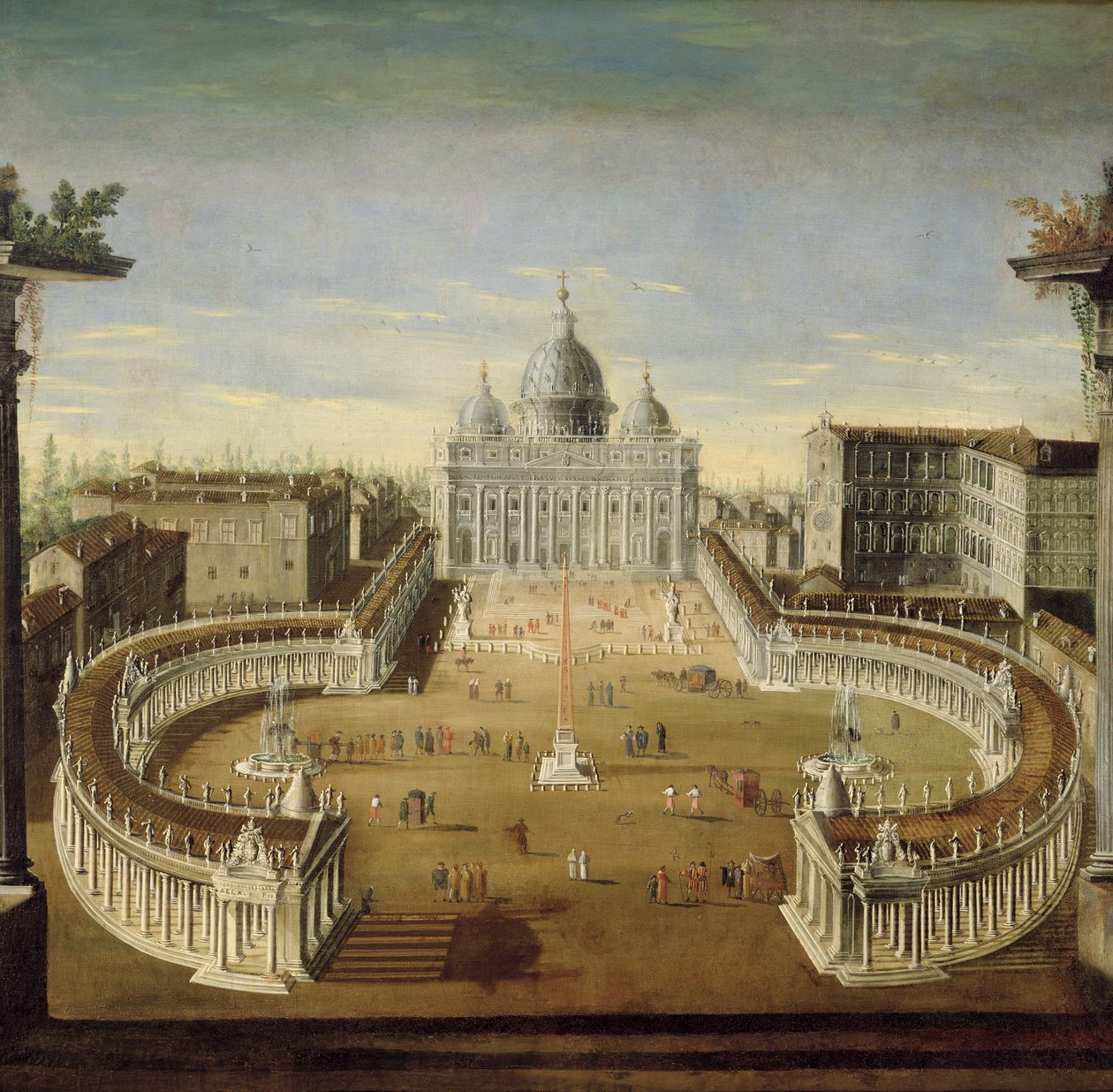 セントピーターズビュー、ローマ、1665 作： イタリア語学校