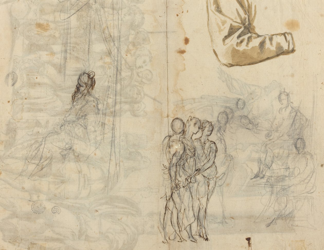 パオロ・ヴェロネーゼのサークルからの歴史的絵画の模写 [直筆] 作： イタリアの16世紀