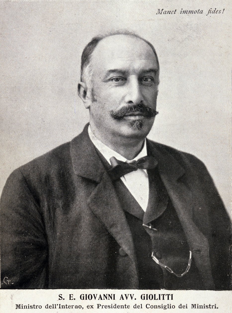 イタリアの政治家、ジョヴァンニ・ジョリッティ（1842-1928）の肖像。 作： イタリアの写真家