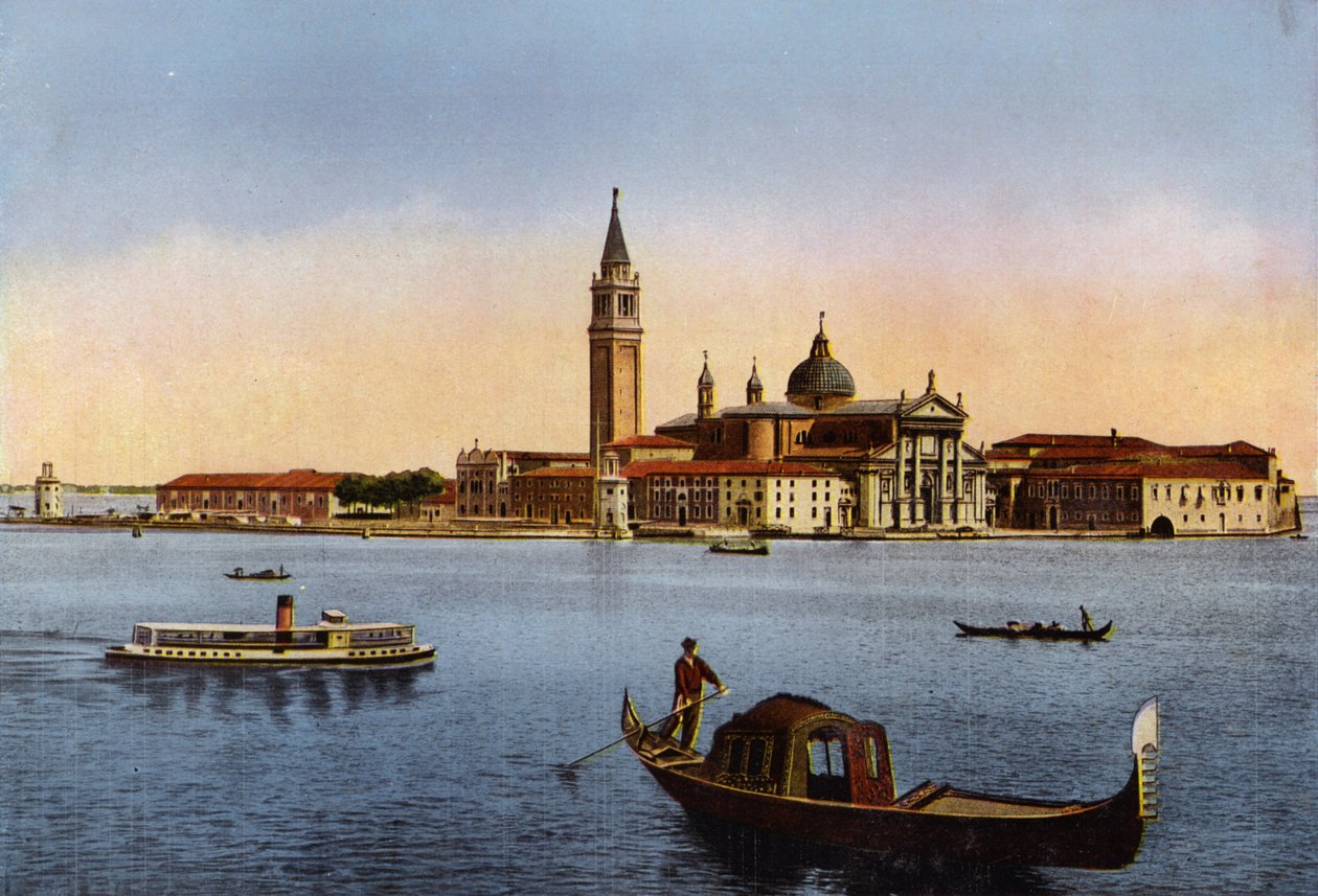Venezia / ヴェネツィア：イゾラ・サン・ジョルジョ（カラー写真） 作： イタリアの写真家