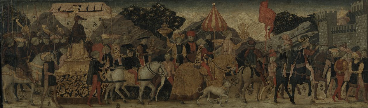 勝利、1450年頃（パネル上のテンペラ） 作： イタリア語学校