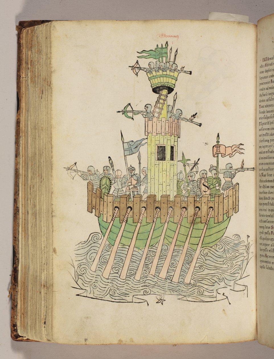 ロベルトゥス・ヴァルトゥリウス（1413-1484）の『軍事術について』（De re militari）の挿絵。 作： イタリア語学校