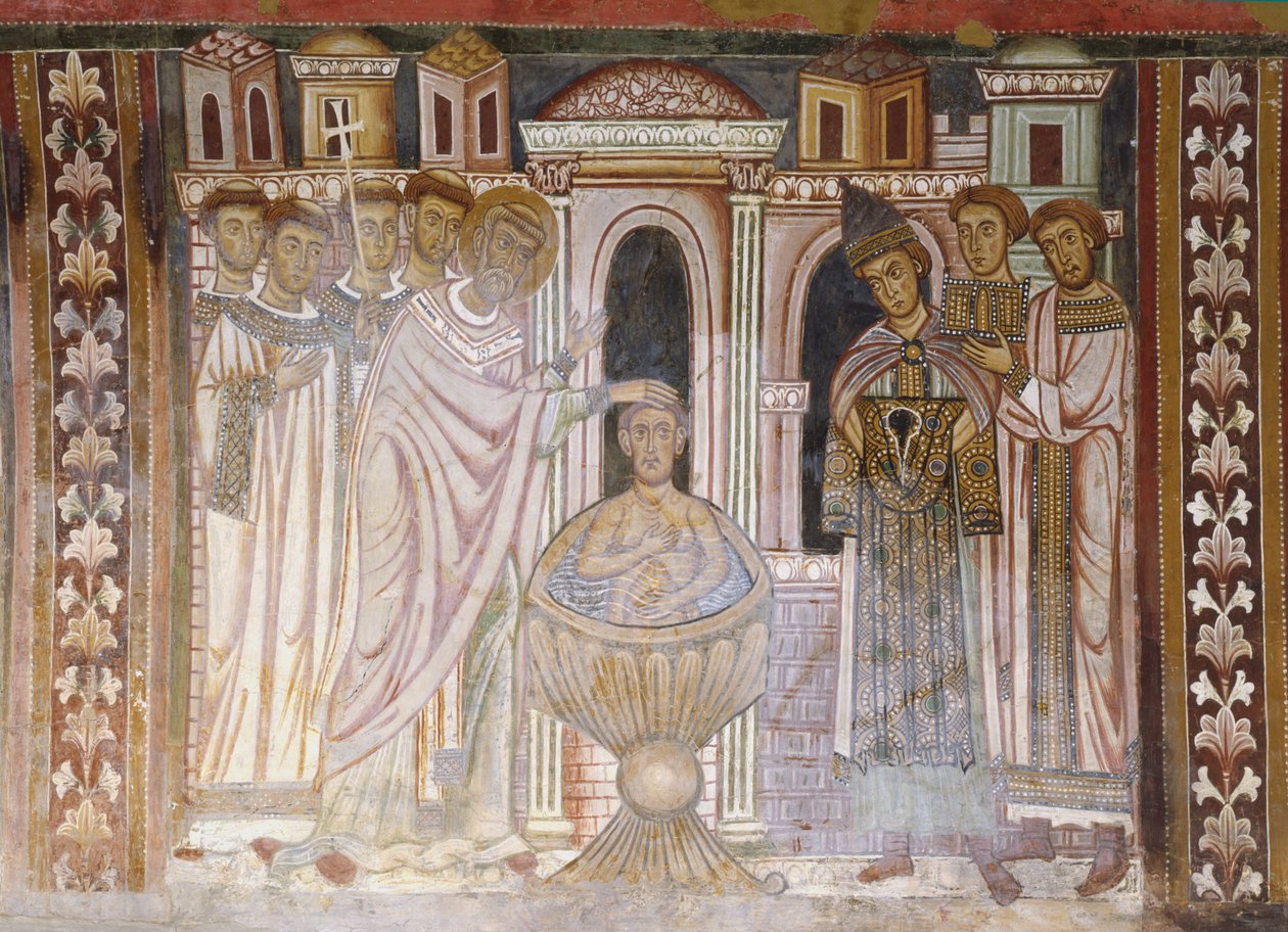 ハンセン病を癒すコンスタンティヌスの洗礼 作： イタリア語学校