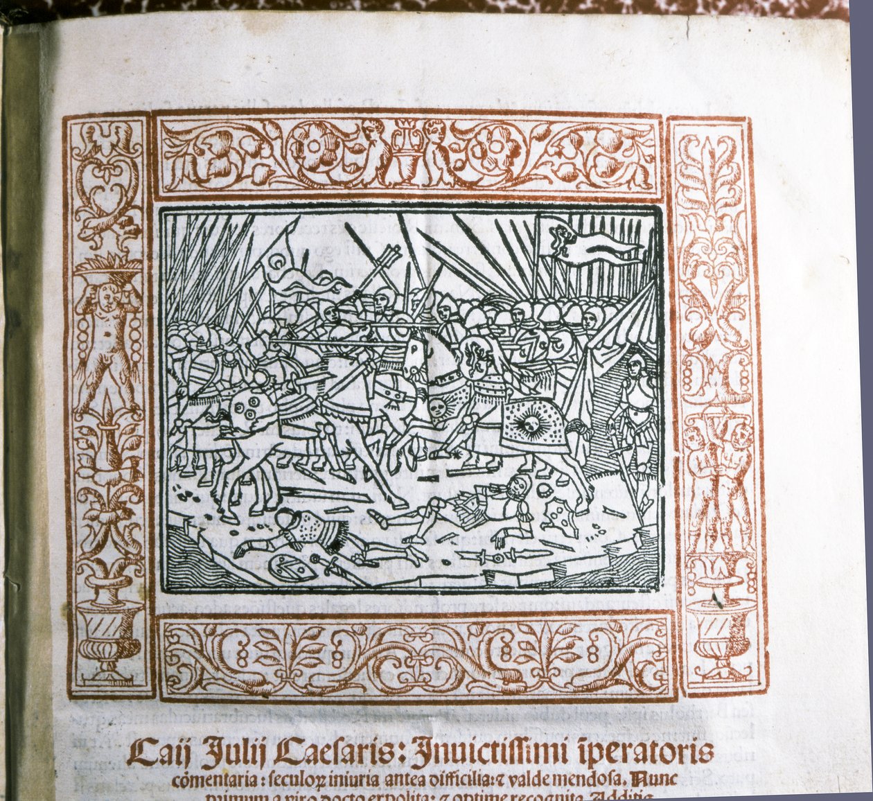カエサル・ガイウス・ユリウスカエサルの「ベロ・ガリコ注解」1511年頃からの挿絵（細密画） 作： イタリア語学校