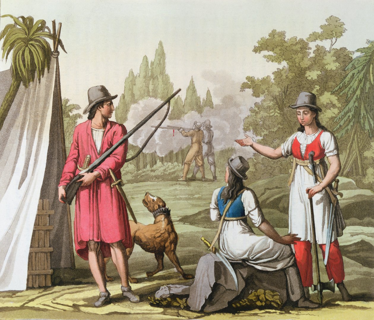 1820年頃のアンティル諸島のキャプテンジョンラッカム（d.1720）アンボニー（d.1720）とメアリーリード（d.1720） 作： イタリア語学校