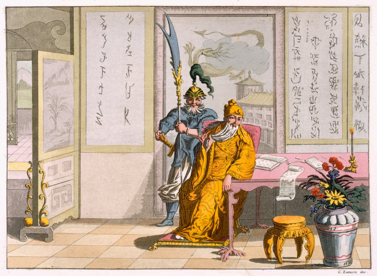 中国の道教の宗教的指導者：神性クアンティ、c1820-30。 作： イタリア語学校