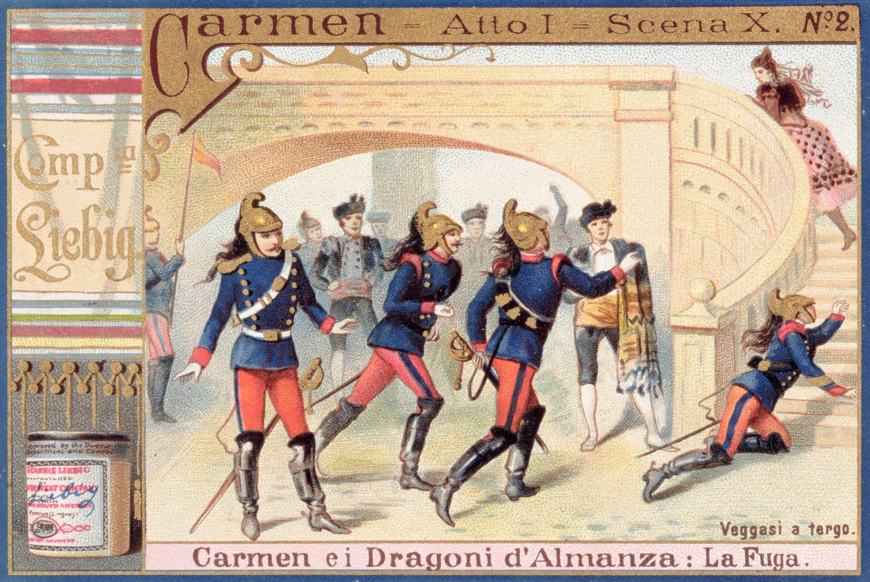 第1幕の装飾、カルメンのシーンiジョルジュビゼー（1840〜1875年） 作： イタリア語学校