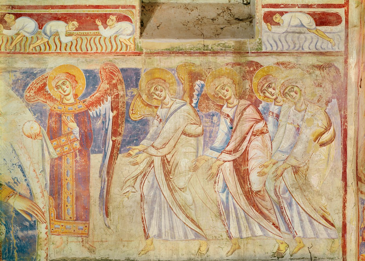 最後の審判の詳細、c.1075-1100 作： イタリア語学校