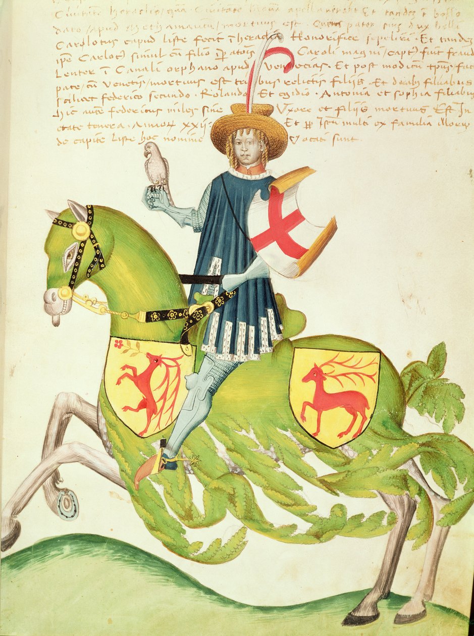 「Codex Capodilista」（ベラム）のファルコナー 作： イタリア語学校