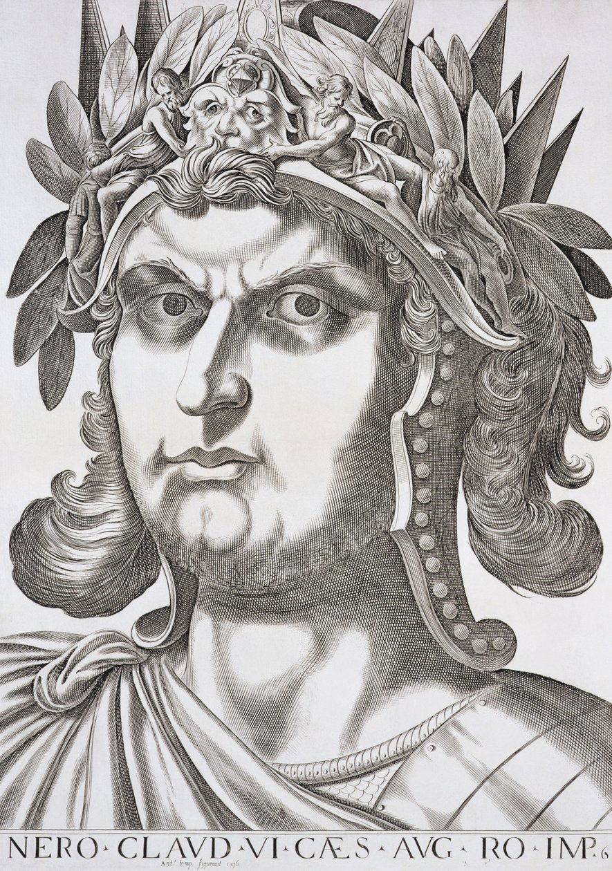 Nero（AD 37-68 AD）、1596 作： イタリア語学校