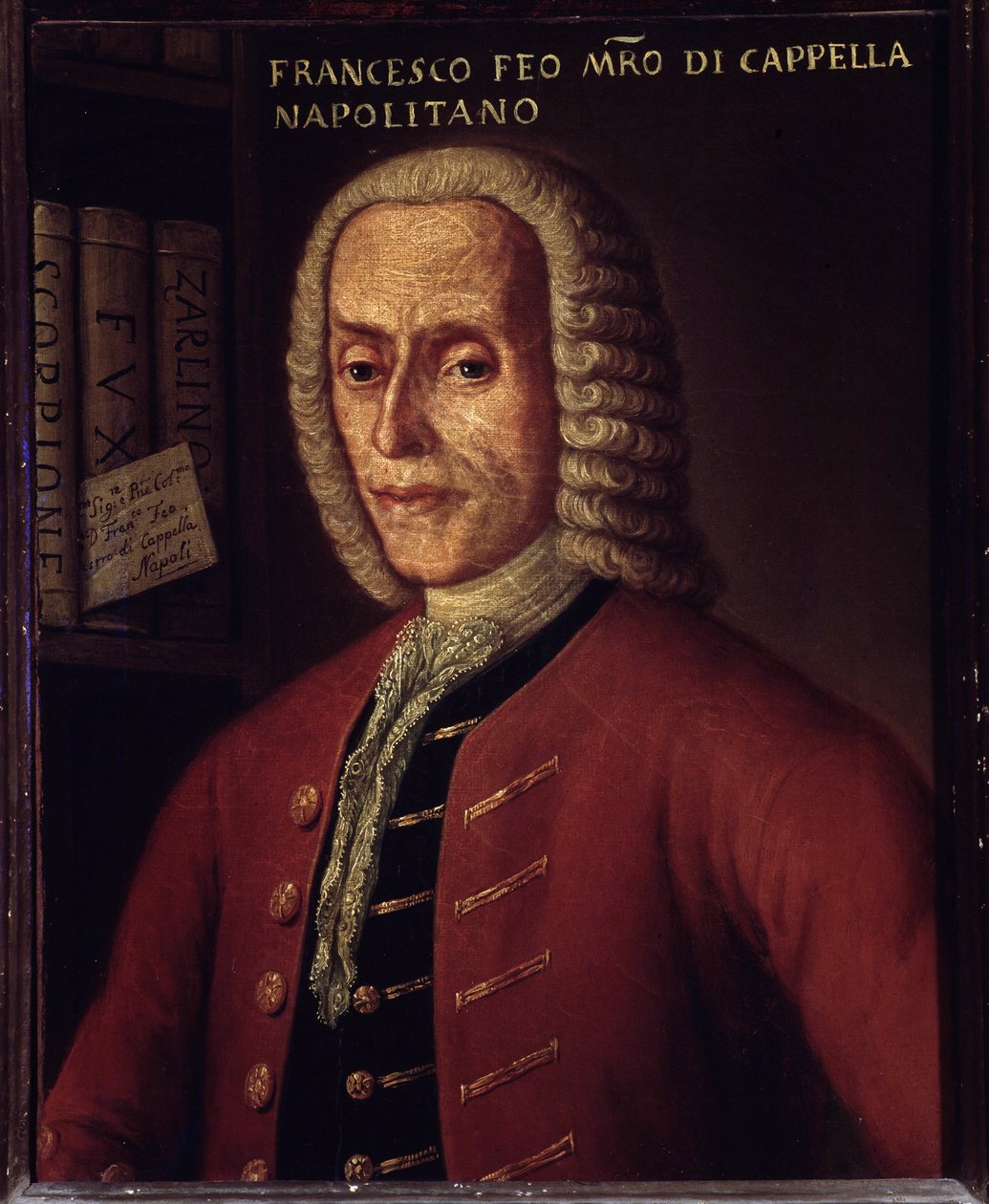 イタリアの作曲家Francesco Feo（1691-1761）の肖像 作： イタリア語学校