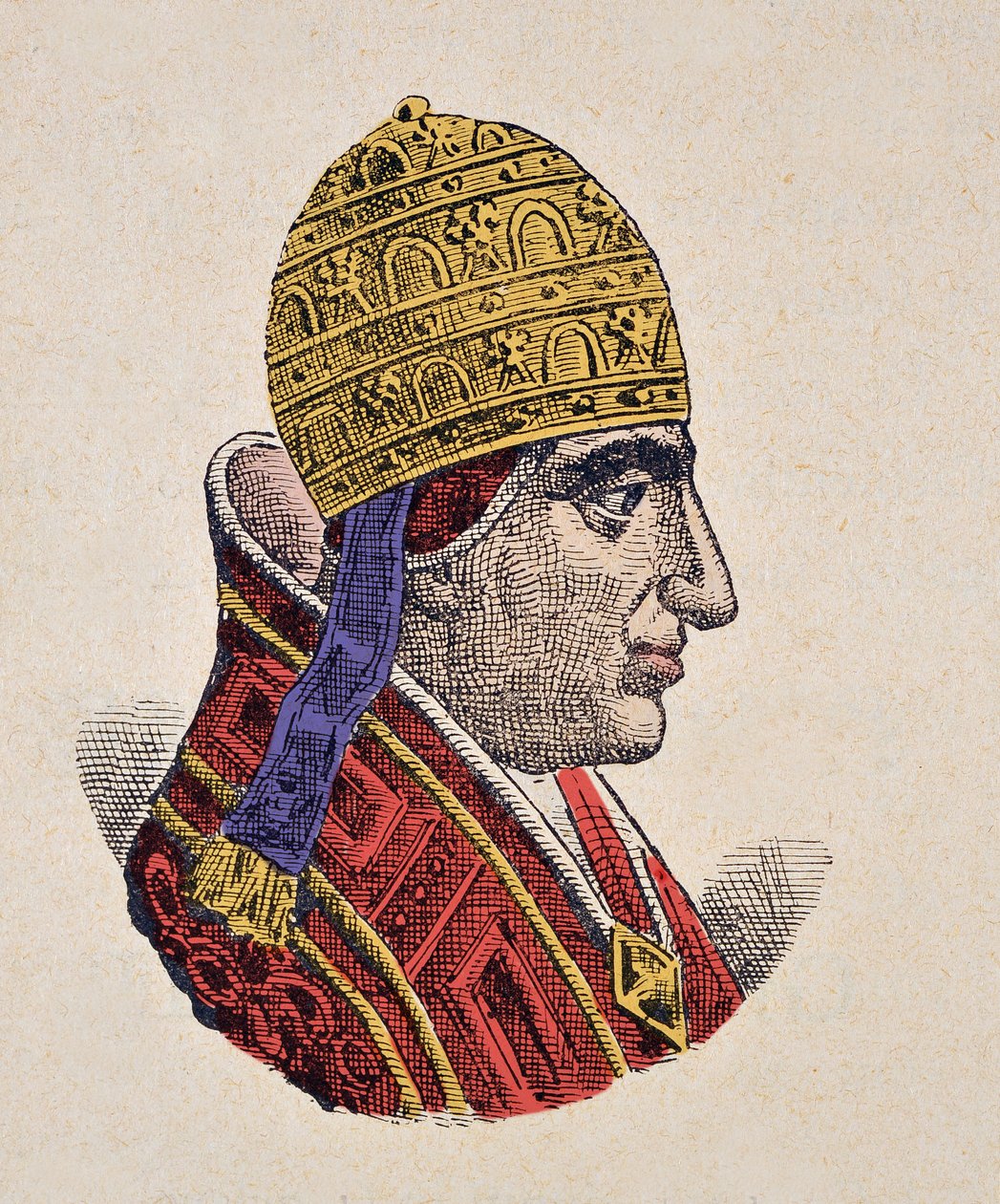 教皇ジャンXXII（ジョヴァンニ、イオアネス）の肖像（1316年～1334年 作： イタリア語学校