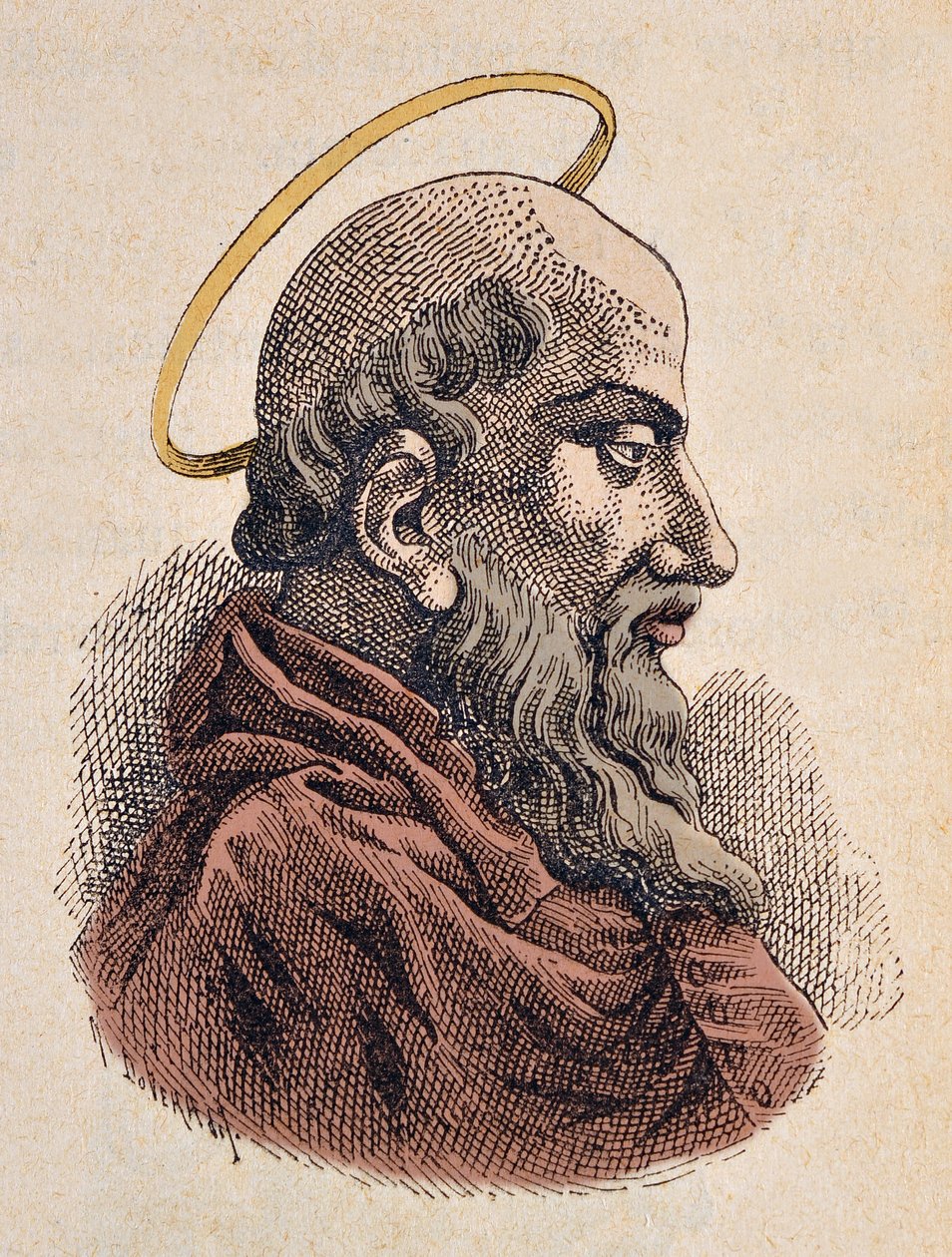 教皇シクステ1世（Xysteまたはsixtusまたはsisto1世）の肖像（115-125年 作： イタリア語学校