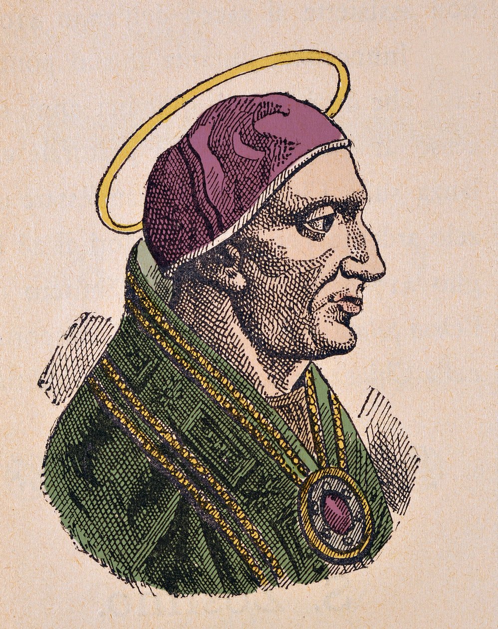 教皇ゾシメ1世（ゾシマス、ゾシモ）の肖像（417～418年 作： イタリア語学校