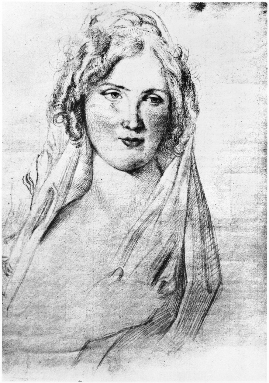 1811年から1815年9月の間にイタリアに滞在していたフランス人作家スタンダールの愛人、アンジェラピエトラグルア、シモネッタ伯爵夫人の推定肖像画 作： イタリア語学校
