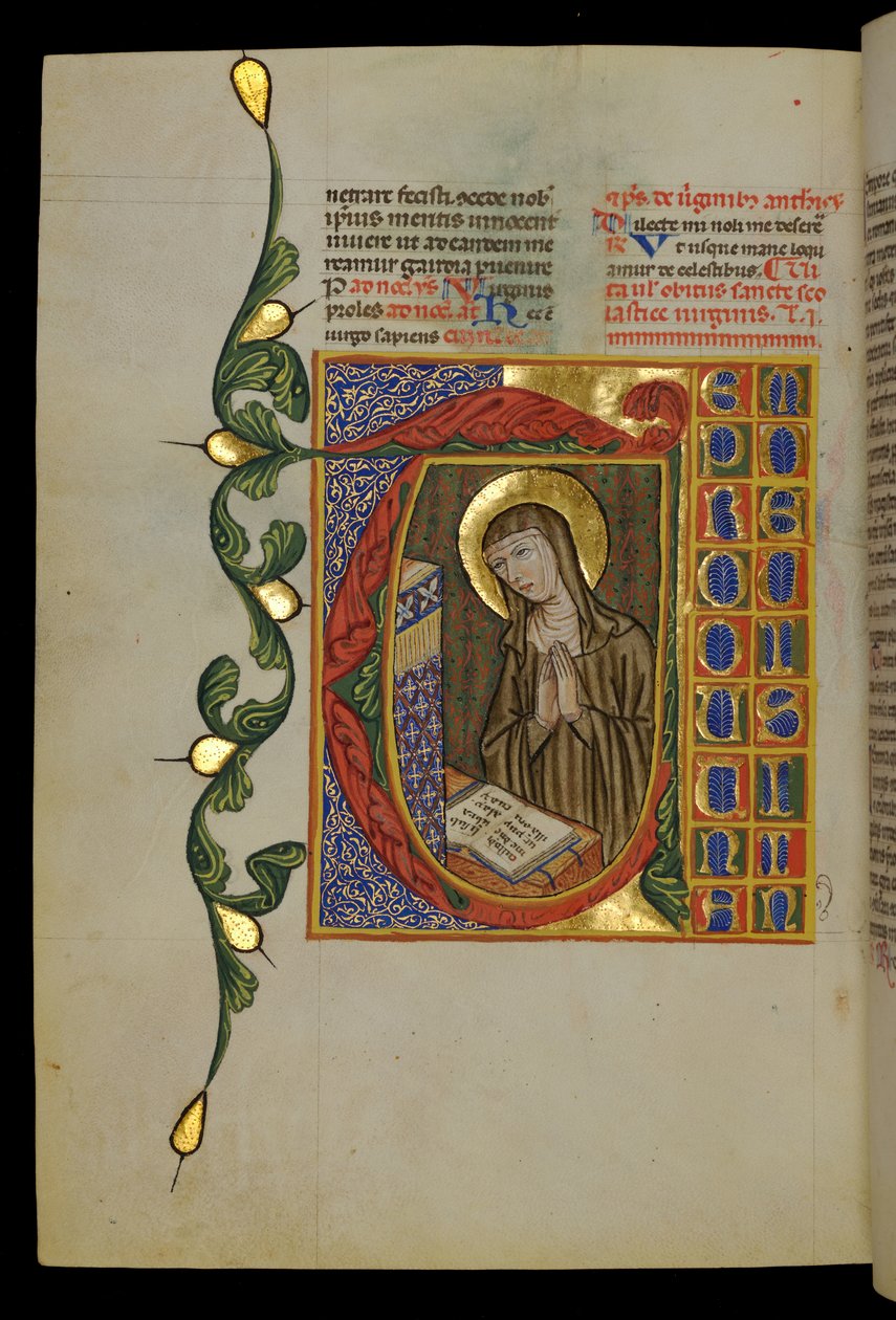 オープンブックで聖スコラスティカ 作： イタリア語学校