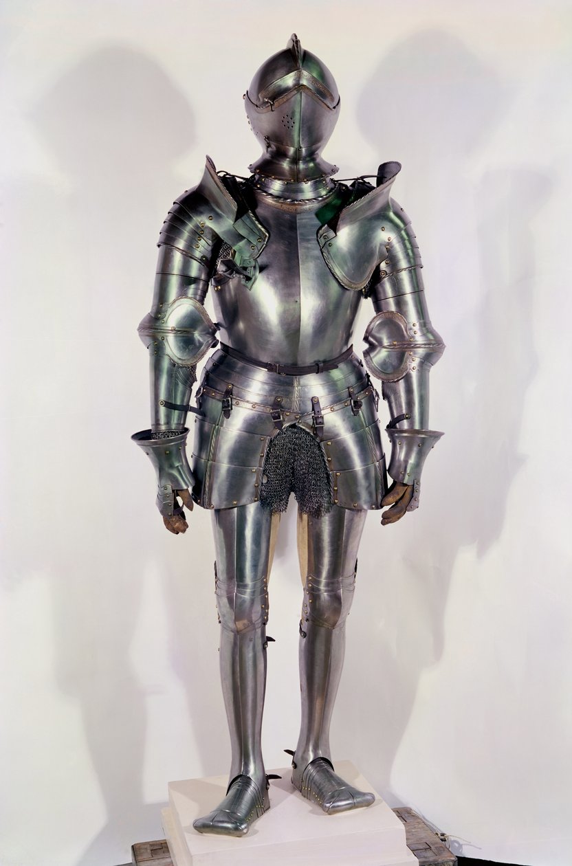 シュヴァリエベヤード（1475-1524）、1510年頃（金属）のものと考えられていた鎧のスーツ 作： イタリア語学校