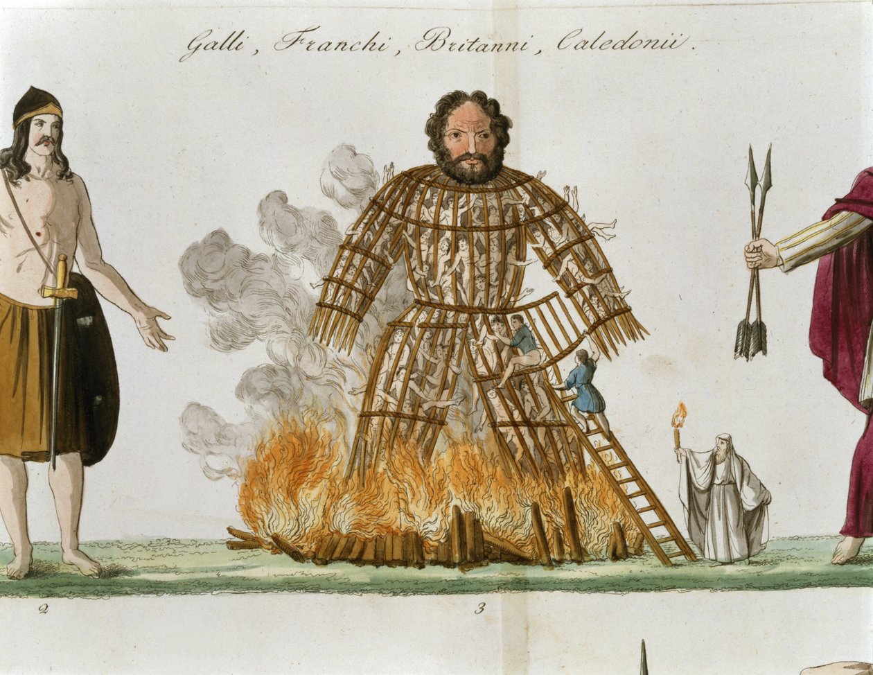 The Wicker Man、「The History of the Nations」より (litho) 作： イタリア語学校