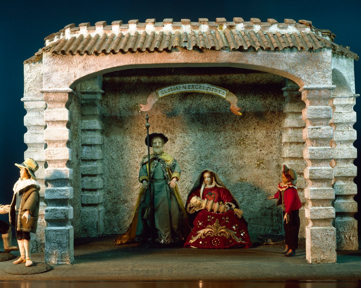チロルの聖母マリア、1770年頃（蝋人形、ミクストメディア 作： イタリア語学校