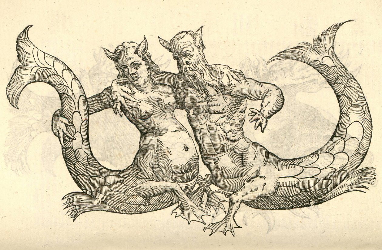 Aldrovandis Monsters of Monsters、1642年からのMonstra Niliaca Pareiのイラスト 作： イタリア語学校