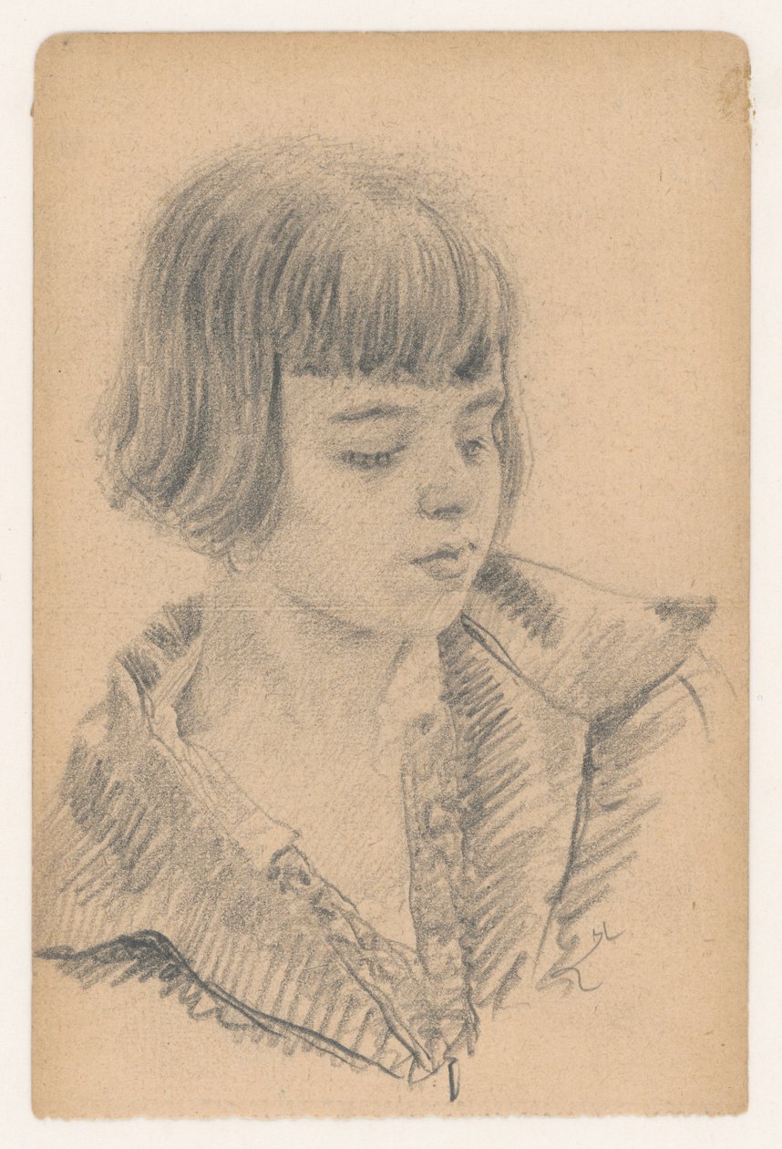 若い女の子の肖像画の研究 作： イワン・ザボタ