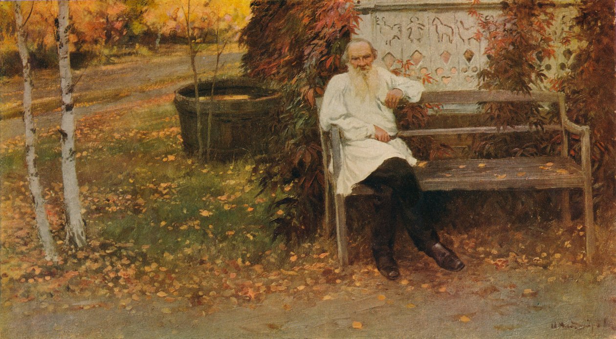 「レオ・N・トルストイ伯爵」、1909年頃、1911年 作： Ivan Alekseyevich Vladimiroff