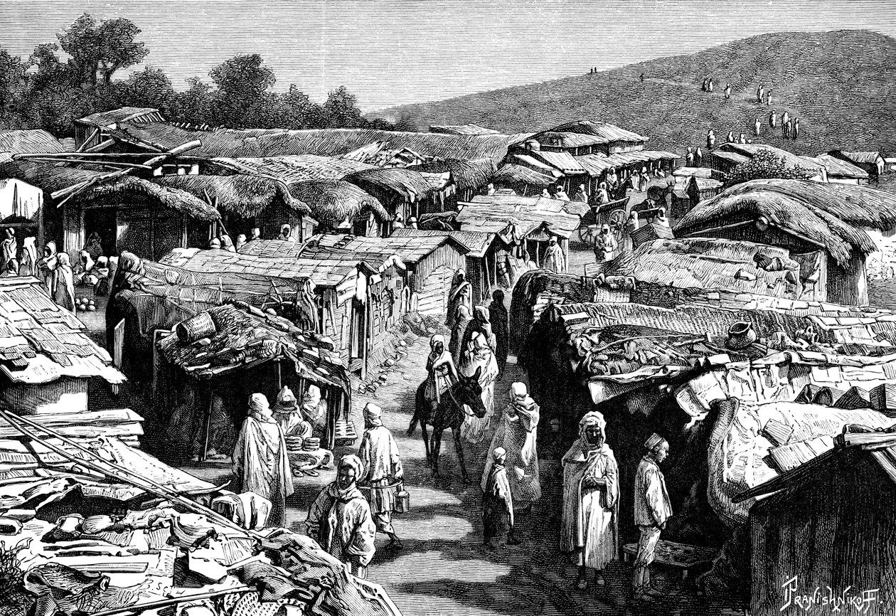 1895年、アルジェリアのコンスタンティヌスのベニラマセス地区。 作： イワン・プラニシュニコフ