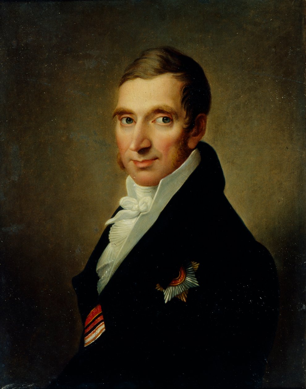 医師ヨハン・ゲオルク・フォン・リュールの肖像 1768-1846, 1823 作： Ivan Vasilyevich Luchaninov