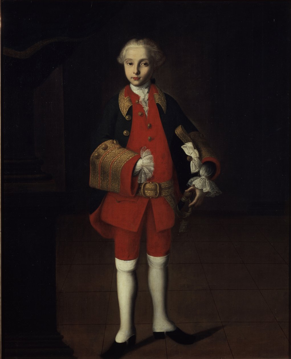ヴィルヘルムゲオルクフォンフェルマー伯爵1749-1828の肖像c。 1750 作： Ivan Yakovlevich Vishnyakov