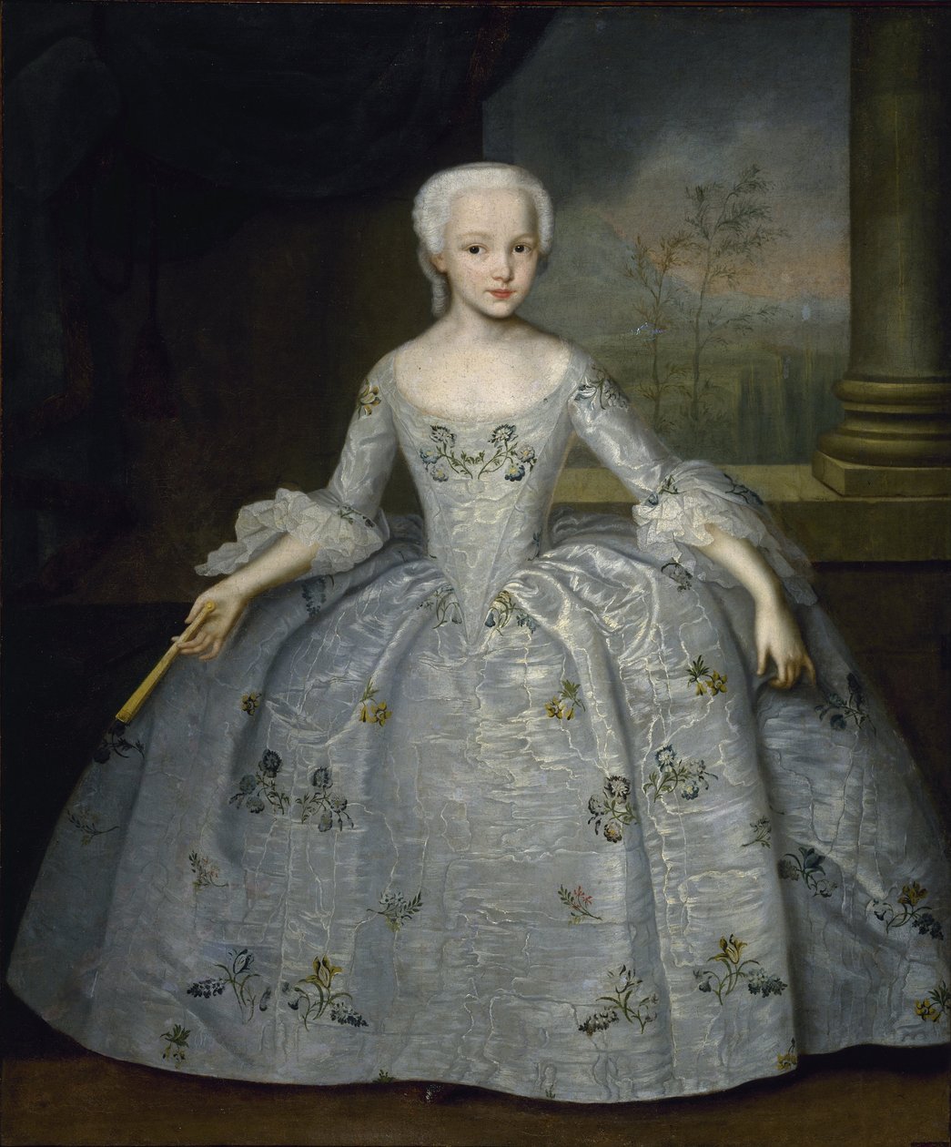 サラ・エレノア・フォン・フェルモールの肖像、c。 1750 作： Ivan Yakovlevich Vishnyakov