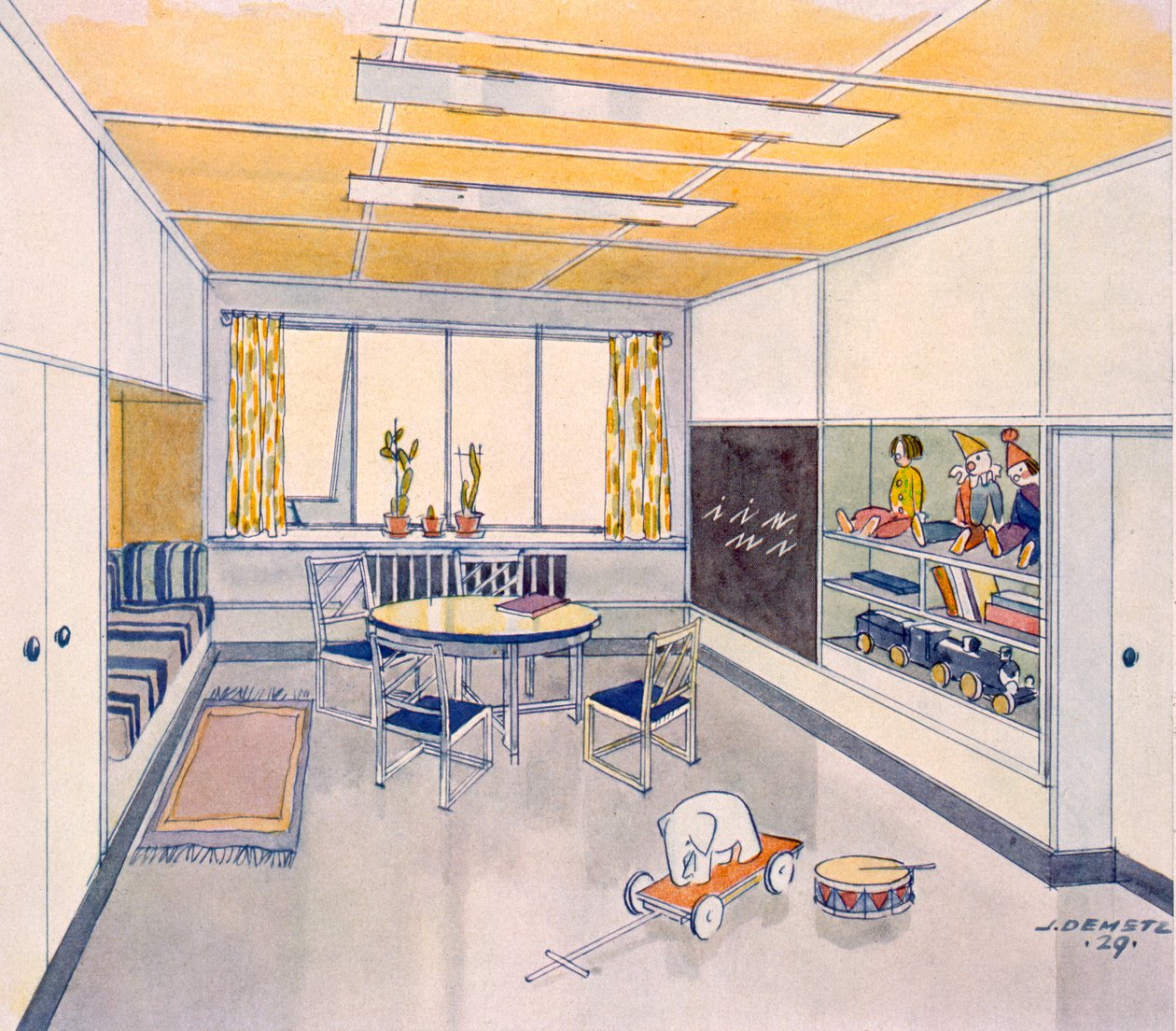 保育園、1929 作： J.デメッツ