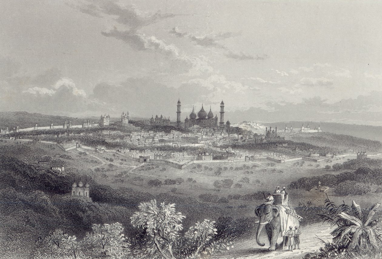 エドワードパックスマンブランダール（1819-98）c.1860によって彫刻されたデリー 作： ジョン・ラマージュ