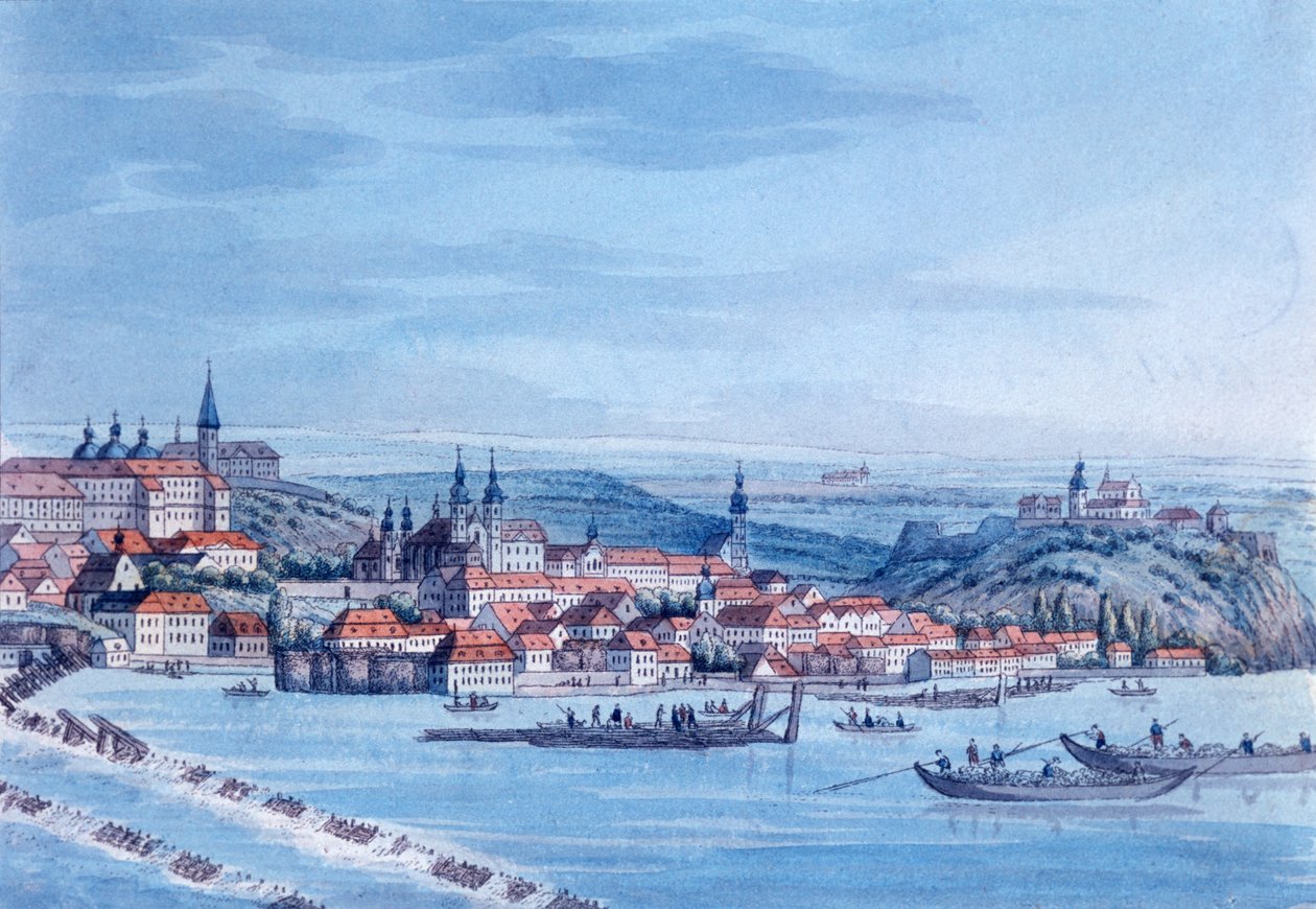 1820年後のプラハの新市街の景色 作： J.ラッテイ