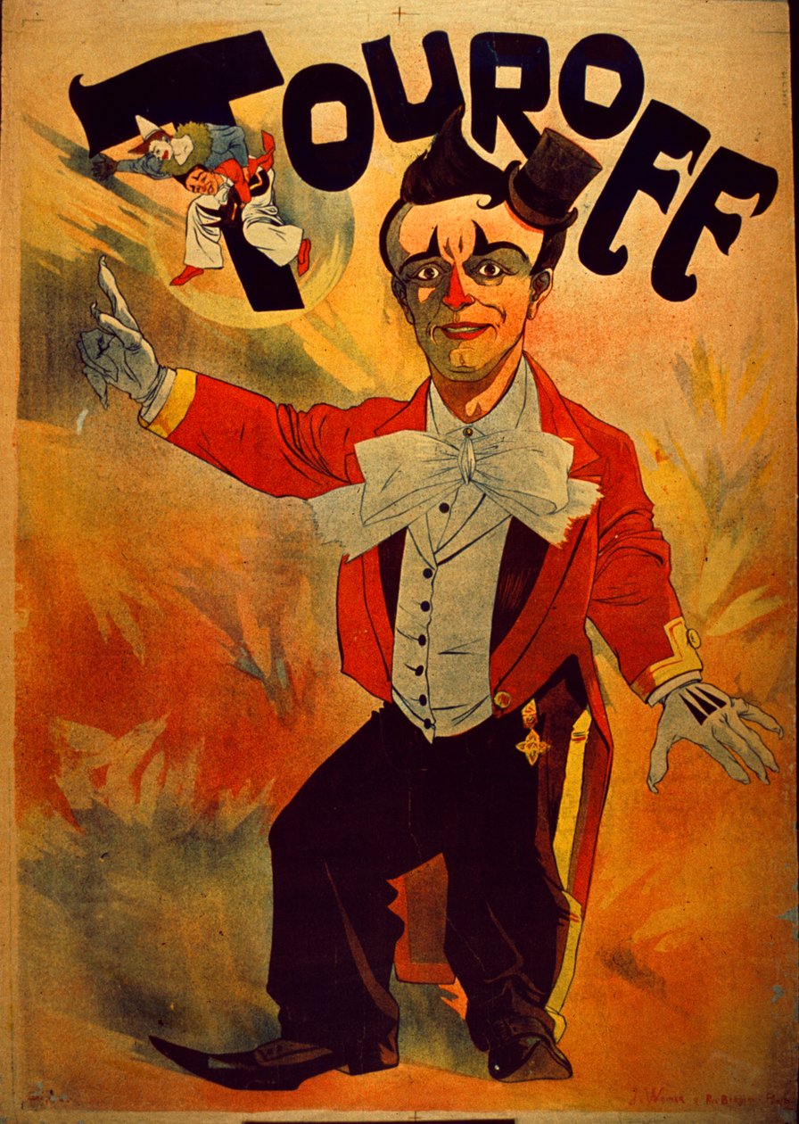 Touroff-フランスのサーカスポスター、1890 作： J.ワイナー